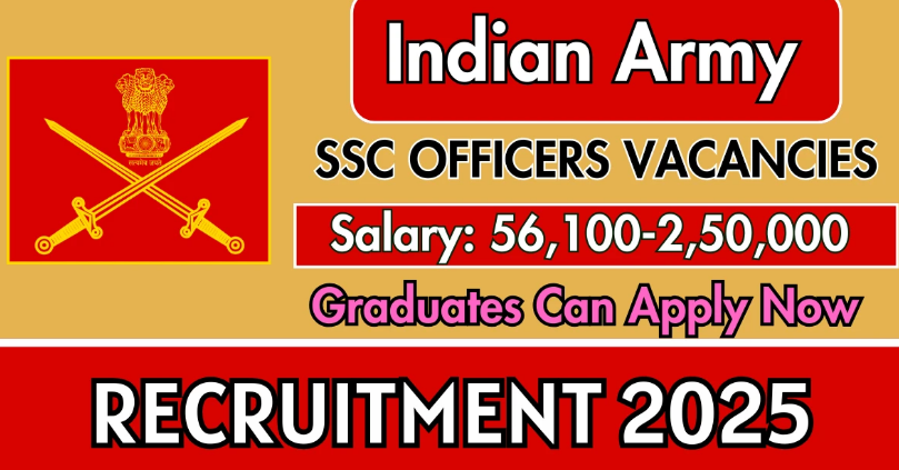 Indian Army SSC Officers Recruitment 2025, Apply Online for Various Posts