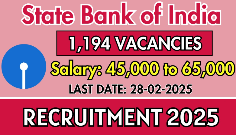 SBI Various Posts Recruitment 2025 - Apply Online for 1,194 Posts