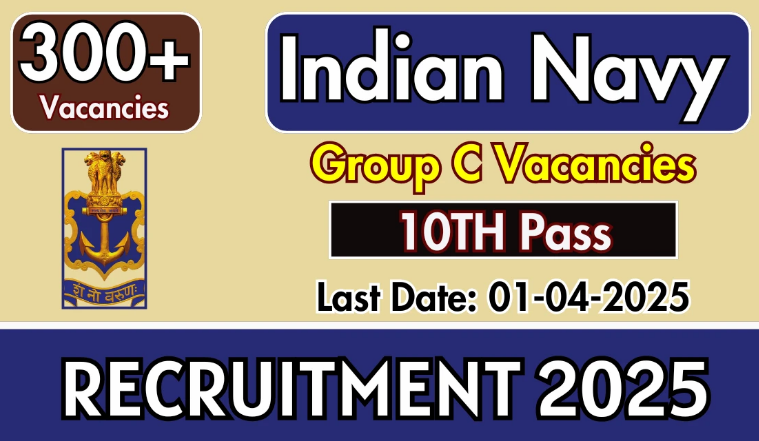 Indian Navy Group C Recruitment 2025 - Apply Online for 327 Posts